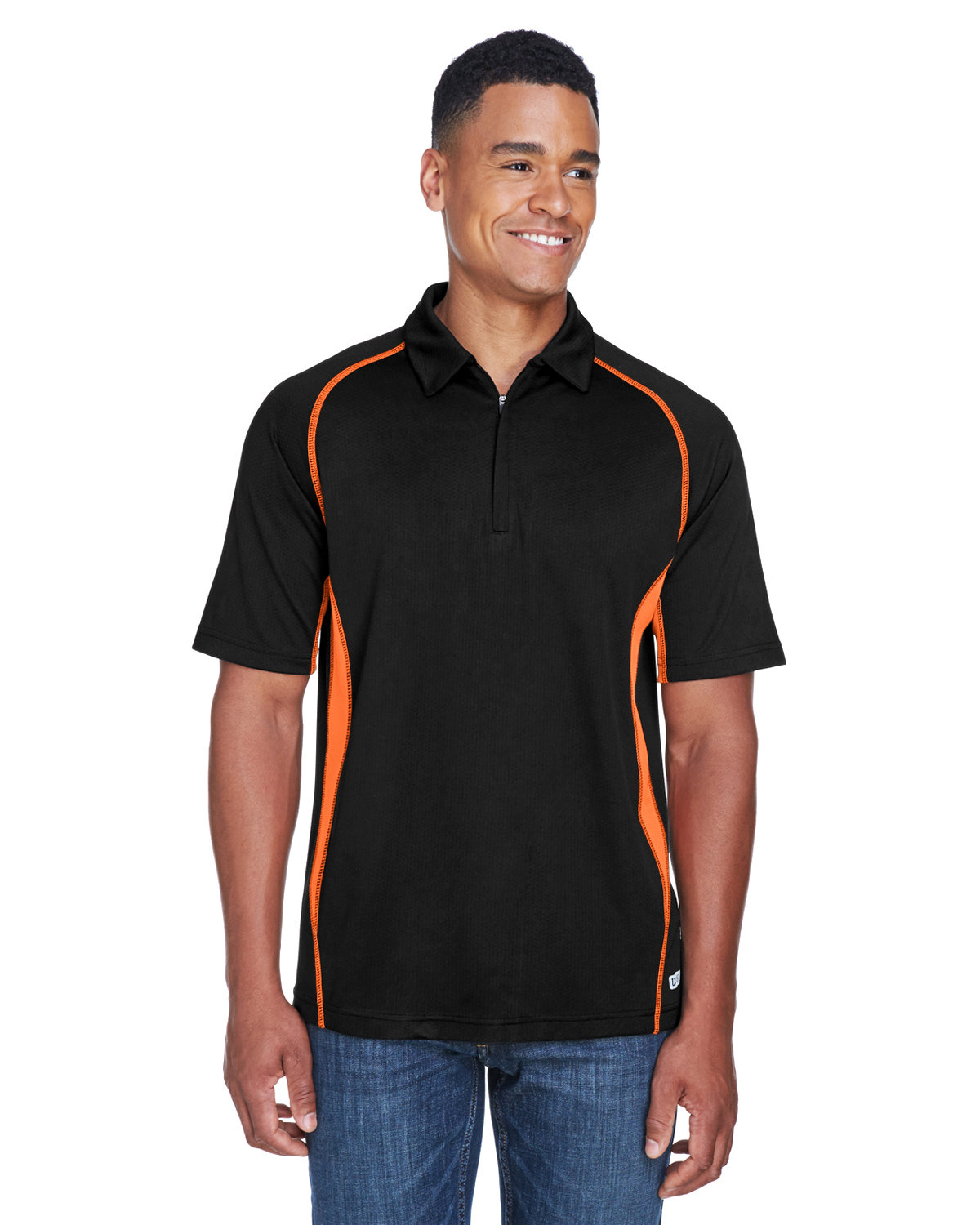 North End Men's Serac UTK cool-logik™ Performance Zippered Polo