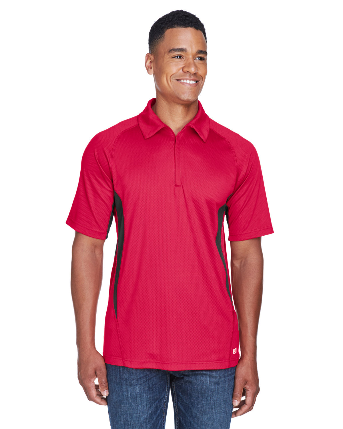 North End Men's Serac UTK cool-logik™ Performance Zippered Polo