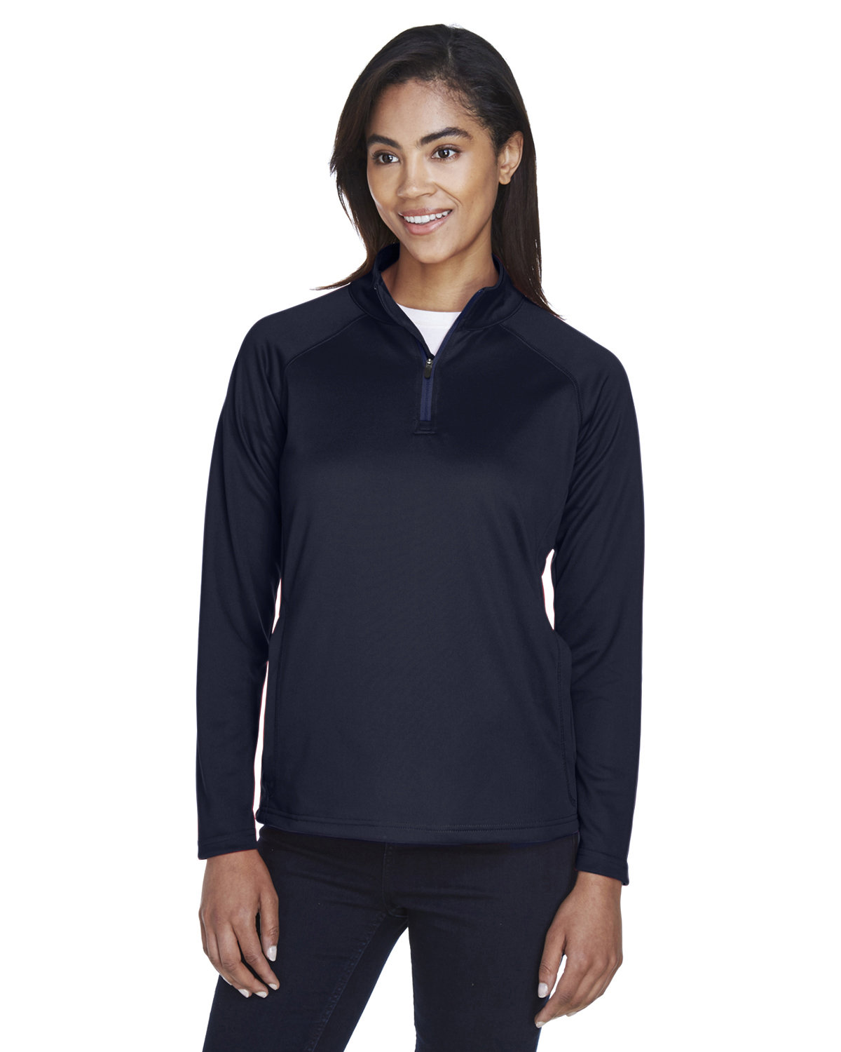 Devon & Jones Ladies' Stretch Tech-Shell® Compass Quarter-Zip